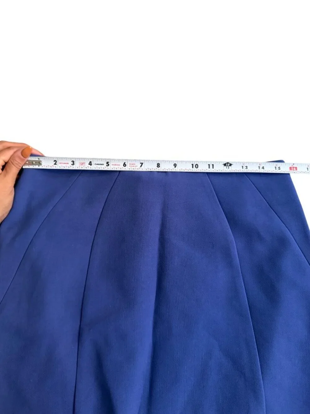 ANN TAYLOR LOFT Blue Zip Mini Skirt Size 8